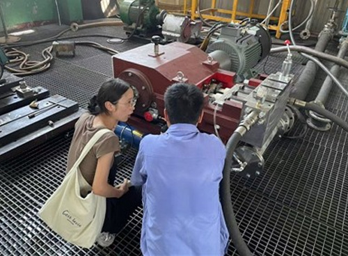 Customer On-Site Acceptance Testing Of Spunlace Pump